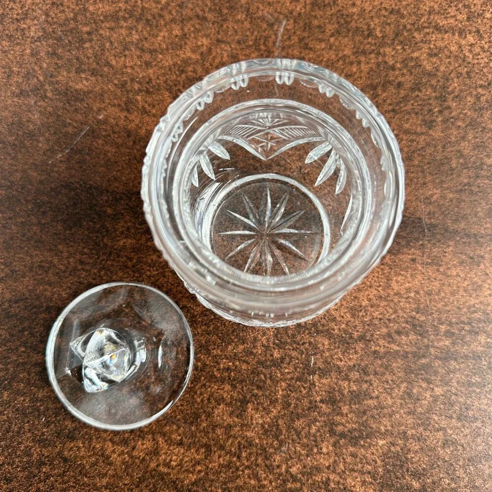 Vintage Cut Crystal Candy Jar with Lid